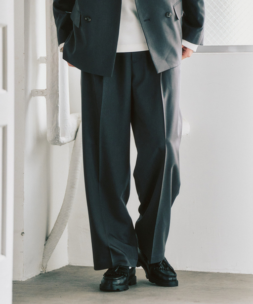 417 EDIFICE（フォーワンセブンエディフィス）の「TRダブルワイドセットアップ ”ジャケット1点+パンツ1点” の2点セット（セットアップ・メンズ・チャコールグレー/カーキ/ベージュ・LARGE/MEDIUM/SMALL）」の16枚目の写真