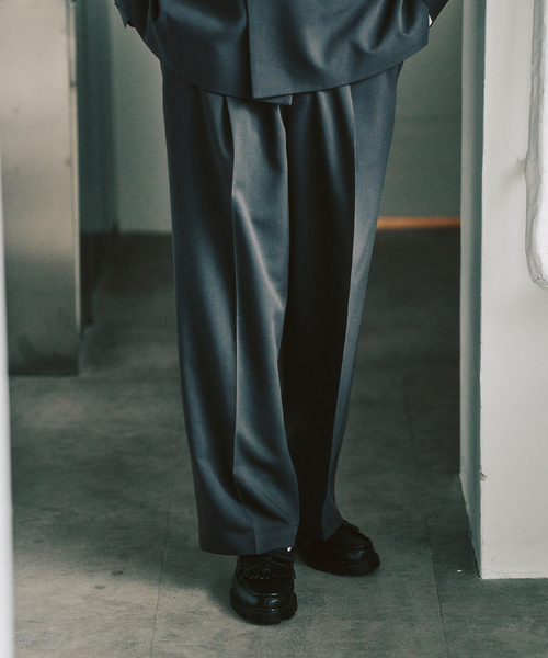 417 EDIFICE（フォーワンセブンエディフィス）の「TRダブルワイドセットアップ ”ジャケット1点+パンツ1点” の2点セット（セットアップ・メンズ・チャコールグレー/カーキ/ベージュ・LARGE/MEDIUM/SMALL）」の22枚目の写真