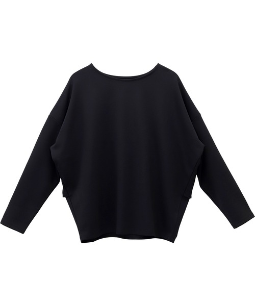 Aletta vita(アレッタビータ)の「ポンチバックフリルコクーンプルオーバー(Tシャツ/カットソー・レディース・グレイッシュベージュ/ブラック/ダークブラウン・M)」の14枚目の写真