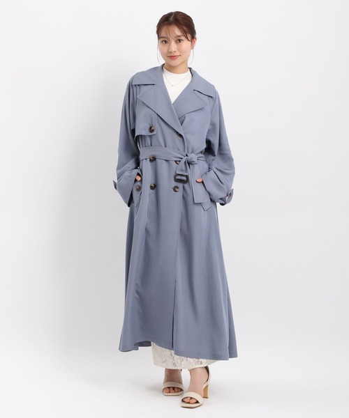 Andemiu(アンデミュウ)の「ドレストレンチコート325533(トレンチコート・レディース・ブルー・FREE)」の1枚目の写真