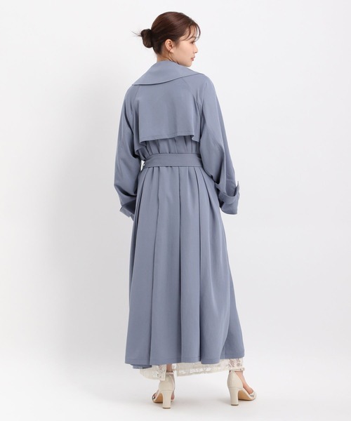 Andemiu(アンデミュウ)の「ドレストレンチコート325533(トレンチコート・レディース・ブルー・FREE)」の6枚目の写真