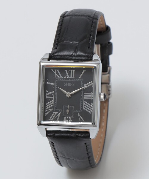 SHIPS（シップス）の「【WEB限定】SHIPS: スクエア Dバックル ウォッチ（アナログ腕時計・メンズ・シルバー/ブラック/ゴールド/ブラウン・ONE SIZE）」の3枚目の写真