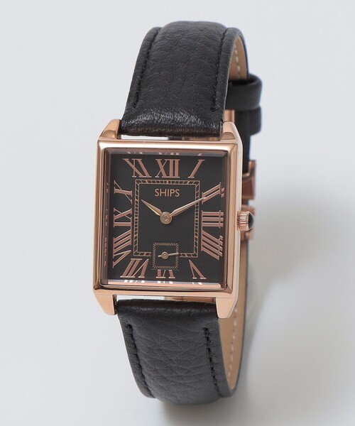 SHIPS（シップス）の「【WEB限定】SHIPS: スクエア Dバックル ウォッチ（アナログ腕時計・メンズ・シルバー/ブラック/ゴールド/ブラウン・ONE SIZE）」の4枚目の写真