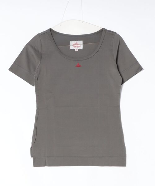 Vivienne Westwood(ヴィヴィアンウエストウッド)の「オーガニックコットン天竺ベーシックラウンドネックTシャツ(Tシャツ/カットソー・レディース・ブルー/グレー/ブラック/ホワイト・38/36/40)」の3枚目の写真