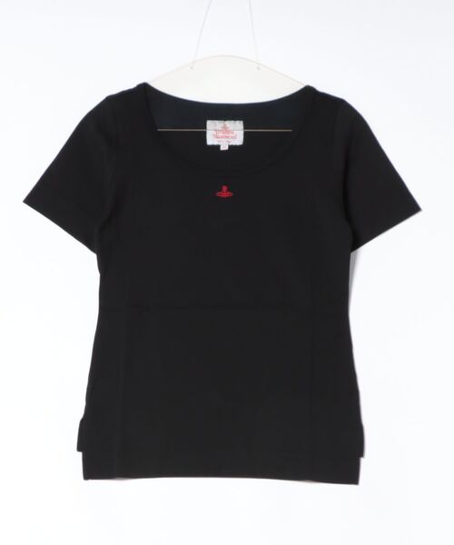 Vivienne Westwood(ヴィヴィアンウエストウッド)の「オーガニックコットン天竺ベーシックラウンドネックTシャツ(Tシャツ/カットソー・レディース・ブルー/グレー/ブラック/ホワイト・38/36/40)」の2枚目の写真