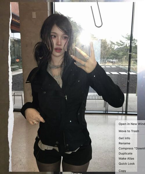 Miseki SEOUL(ミセキソウル)の「Slash ribbed jacket BLACK(その他アウター・レディース・その他・2/1)」の4枚目の写真