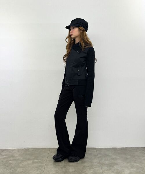 Miseki SEOUL(ミセキソウル)の「Slash ribbed jacket BLACK(その他アウター・レディース・その他・2/1)」の2枚目の写真