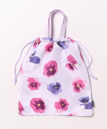 hakka kids（ハッカキッズ）の「ミックススミレプリント巾着バッグ（その他小物）」