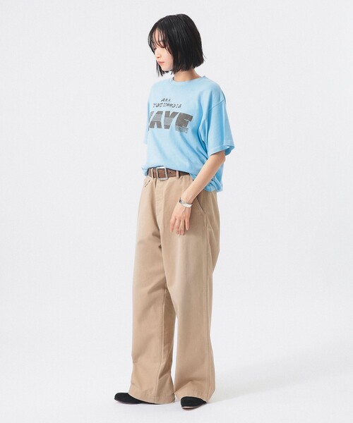 SCREEN STARS（スクリーンスターズ）の「【別注】SCREEN STARS / ロゴ プリント ショートスリーブ（Tシャツ/カットソー・レディース・サックスブルー/ブラック・ONE SIZE）」の4枚目の写真