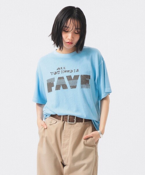 SCREEN STARS（スクリーンスターズ）の「【別注】SCREEN STARS / ロゴ プリント ショートスリーブ（Tシャツ/カットソー・レディース・サックスブルー/ブラック・ONE SIZE）」の6枚目の写真