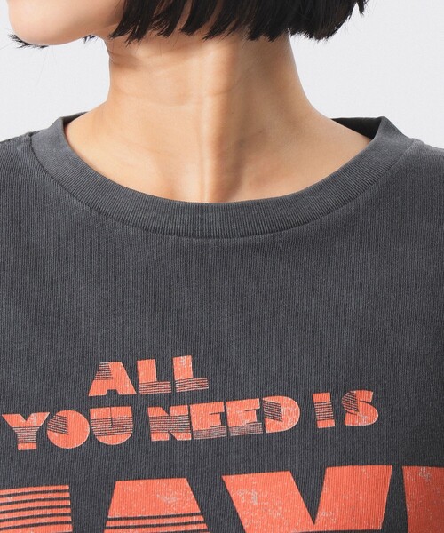 SCREEN STARS（スクリーンスターズ）の「【別注】SCREEN STARS / ロゴ プリント ショートスリーブ（Tシャツ/カットソー・レディース・サックスブルー/ブラック・ONE SIZE）」の19枚目の写真
