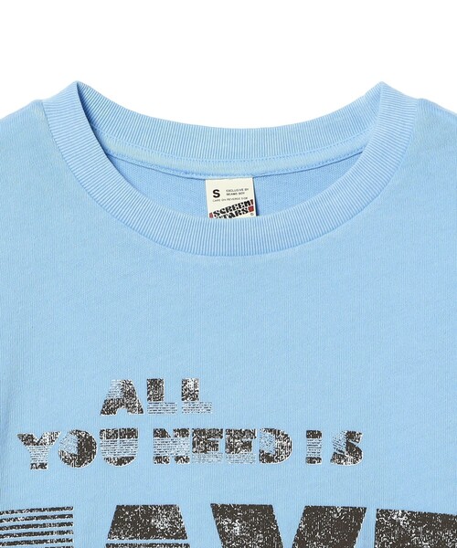SCREEN STARS（スクリーンスターズ）の「【別注】SCREEN STARS / ロゴ プリント ショートスリーブ（Tシャツ/カットソー・レディース・サックスブルー/ブラック・ONE SIZE）」の6枚目の写真