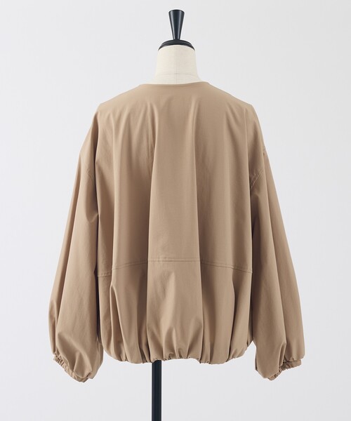 collex（コレックス）の「2WAYボリュームスリーブジップアップブルゾン（ブルゾン・レディース・チャコールグレー/ブラウン・フリー）」の7枚目の写真