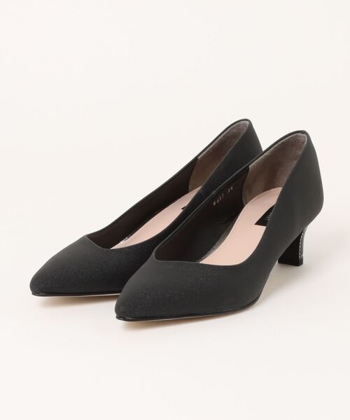 JILLSTUART shoe(ジルスチュアート シュー)の「ポインテッドトゥグリッターパンプス(パンプス・レディース・ゴールド/ブラック・22.5cm/23.5cm/24.0cm/23.0cm/24.5cm)」の2枚目の写真