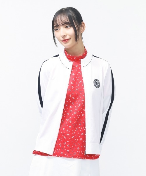 ALPEN / SPORTS DEPO SELECT（アルペンスポーツデポセレクト）の「コルウィン Kolwin ジップセーター（ニット/セーター・レディース・ネイビー/ホワイト・2XL/XL/L/M）」の2枚目の写真