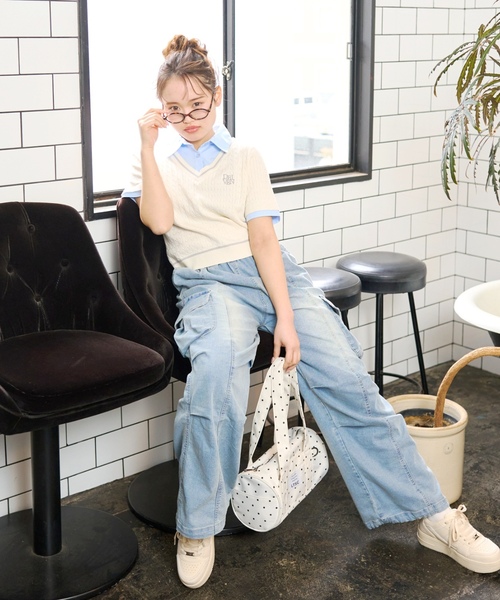 LOVETOXIC（ラブトキシック）の「【LTXC】軽量厚底コートスニーカー（スニーカー・キッズ・ブラック/オフホワイト/グレー・23-23.5cm/22-22.5/24-24.5cm）」の5枚目の写真