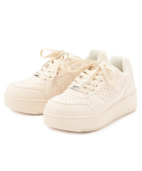 LOVETOXIC（ラブトキシック）の「【LTXC】軽量厚底コートスニーカー（スニーカー・キッズ・ブラック/オフホワイト/グレー・23-23.5cm/22-22.5/24-24.5cm）」の9枚目の写真