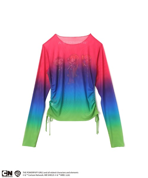 atmos pink(アトモスピンク)の「The Powerpuff Girls x atmos pink See-through LS T-shirt / ザ パワーパフ ガールズ x アトモス ピンク シースルー LS T-シャツ 【SP】(Tシャツ/カットソー・レディース・マルチ・FREE)」の6枚目の写真