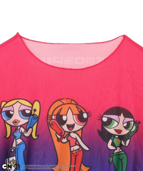 atmos pink(アトモスピンク)の「The Powerpuff Girls x atmos pink See-through LS T-shirt / ザ パワーパフ ガールズ x アトモス ピンク シースルー LS T-シャツ 【SP】(Tシャツ/カットソー・レディース・マルチ・FREE)」の2枚目の写真