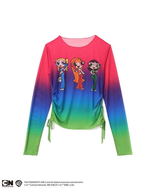 atmos pink(アトモスピンク)の「The Powerpuff Girls x atmos pink See-through LS T-shirt / ザ パワーパフ ガールズ x アトモス ピンク シースルー LS T-シャツ 【SP】(Tシャツ/カットソー・レディース・マルチ・FREE)」の3枚目の写真