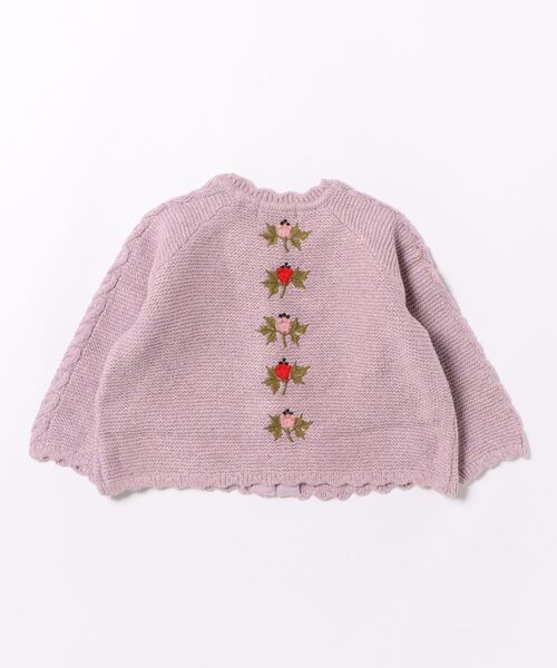 Cath Kidston(キャスキッドソン)の「フローラル ケーブル カーディガン(カーディガン/ボレロ・キッズ・ラベンダー・100/110/120)」の11枚目の写真
