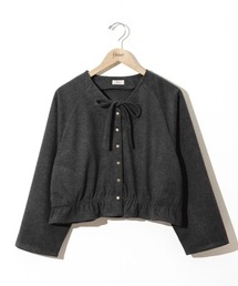 flower（フラワー）の「ダウニーウォームジャケット（ノーカラージャケット）」