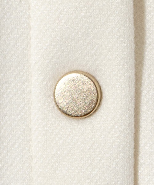 flower（フラワー）の「ダウニーウォームジャケット（ノーカラージャケット・レディース・ダークグレー/アイボリー・FREE）」の17枚目の写真