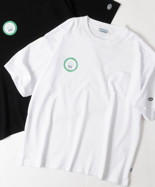 DISCUS(ディスカス)の「【15】〔DISCUS/ディスカス〕COOLMAX ポケット付 半袖無地Tシャツ 接触冷感/速乾(Tシャツ/カットソー・メンズ・ダークグリーン/ホワイト/グレイッシュベージュ/ブラック/スミクロ・X-LARGE/LARGE/MEDIUM)」の1枚目の写真