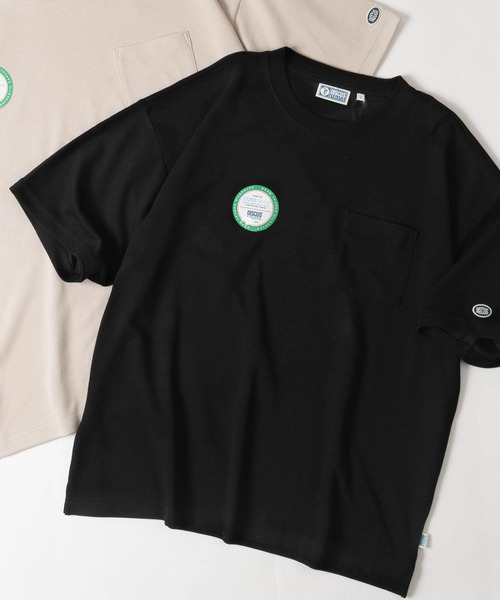 DISCUS(ディスカス)の「【15】〔DISCUS/ディスカス〕COOLMAX ポケット付 半袖無地Tシャツ 接触冷感/速乾(Tシャツ/カットソー・メンズ・ダークグリーン/ホワイト/グレイッシュベージュ/ブラック/スミクロ・X-LARGE/LARGE/MEDIUM)」の2枚目の写真