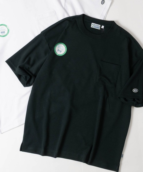 DISCUS(ディスカス)の「【15】〔DISCUS/ディスカス〕COOLMAX ポケット付 半袖無地Tシャツ 接触冷感/速乾(Tシャツ/カットソー・メンズ・ダークグリーン/ホワイト/グレイッシュベージュ/ブラック/スミクロ・X-LARGE/LARGE/MEDIUM)」の5枚目の写真