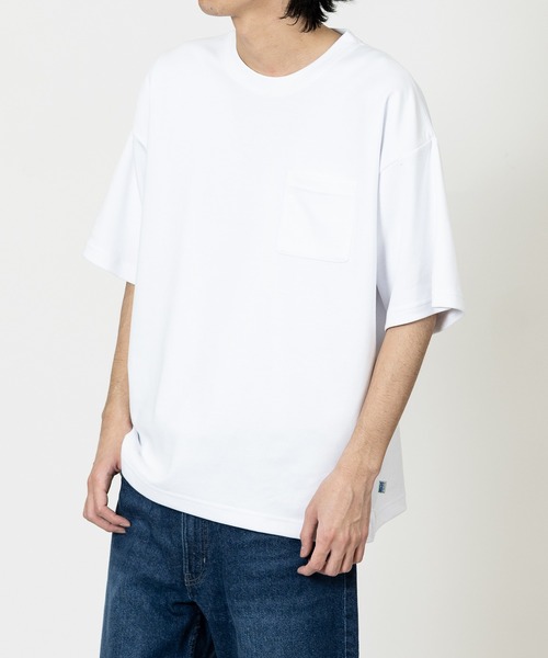 DISCUS(ディスカス)の「【15】〔DISCUS/ディスカス〕COOLMAX ポケット付 半袖無地Tシャツ 接触冷感/速乾(Tシャツ/カットソー・メンズ・ダークグリーン/ホワイト/グレイッシュベージュ/ブラック/スミクロ・X-LARGE/LARGE/MEDIUM)」の7枚目の写真