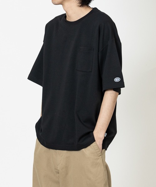 DISCUS(ディスカス)の「【15】〔DISCUS/ディスカス〕COOLMAX ポケット付 半袖無地Tシャツ 接触冷感/速乾(Tシャツ/カットソー・メンズ・ダークグリーン/ホワイト/グレイッシュベージュ/ブラック/スミクロ・X-LARGE/LARGE/MEDIUM)」の13枚目の写真