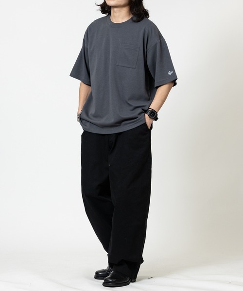 DISCUS(ディスカス)の「【15】〔DISCUS/ディスカス〕COOLMAX ポケット付 半袖無地Tシャツ 接触冷感/速乾(Tシャツ/カットソー・メンズ・ダークグリーン/ホワイト/グレイッシュベージュ/ブラック/スミクロ・X-LARGE/LARGE/MEDIUM)」の22枚目の写真
