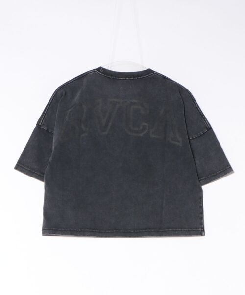 RVCA(ルーカ)の「RVCA/ルーカ 半袖 Tシャツ バックプリント ショート丈 BG043216(Tシャツ/カットソー・レディース・ライトピンク/スミクロ/ホワイト・S/L/M)」の4枚目の写真