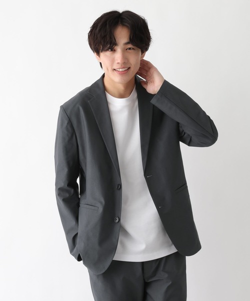 GLOBAL WORK（グローバルワーク）の「スマらくジャケット/メッシュ/ 636477（テーラードジャケット・メンズ・チャコールグレー/ネイビー・SMALL/MEDIUM/LARGE/X-LARGE）」の3枚目の写真
