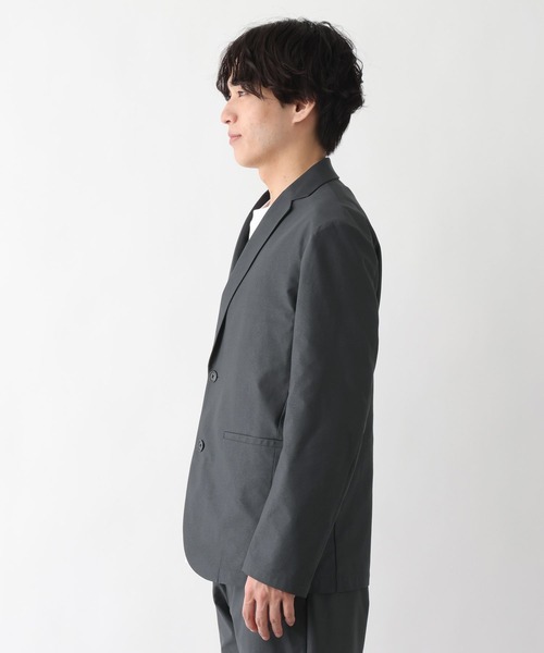 GLOBAL WORK（グローバルワーク）の「スマらくジャケット/メッシュ/ 636477（テーラードジャケット・メンズ・チャコールグレー/ネイビー・SMALL/MEDIUM/LARGE/X-LARGE）」の12枚目の写真