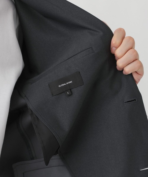 GLOBAL WORK（グローバルワーク）の「スマらくジャケット/メッシュ/ 636477（テーラードジャケット・メンズ・チャコールグレー/ネイビー・SMALL/MEDIUM/LARGE/X-LARGE）」の19枚目の写真