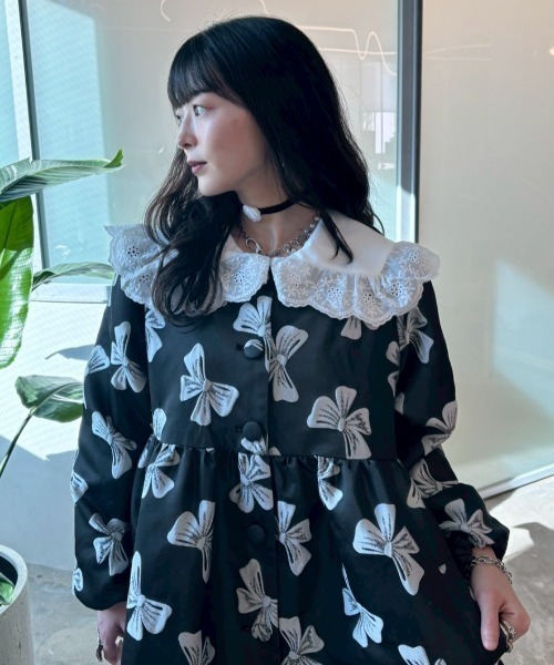 HONEY MI HONEY（ハニーミーハニー）の「lace frill sailor collar blouse（シャツ/ブラウス・レディース・ホワイト/グレー/ブラック・FREE）」の20枚目の写真