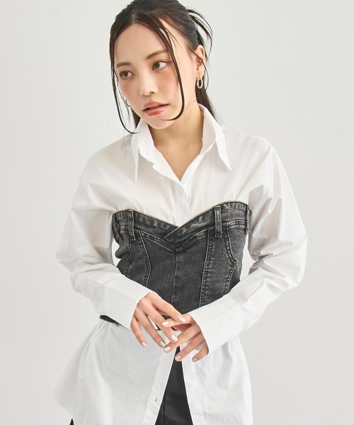 ANAP（アナップ）の「デニム ベア トップス（その他トップス・レディース・ブラック/ライトブルー/ブルー・FREE）」の17枚目の写真