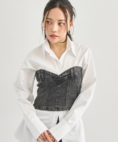 ANAP（アナップ）の「デニム ベア トップス（その他トップス・レディース・ブラック/ライトブルー/ブルー・FREE）」の18枚目の写真