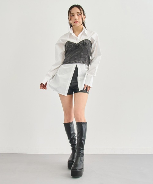 ANAP（アナップ）の「デニム ベア トップス（その他トップス・レディース・ブラック/ライトブルー/ブルー・FREE）」の19枚目の写真