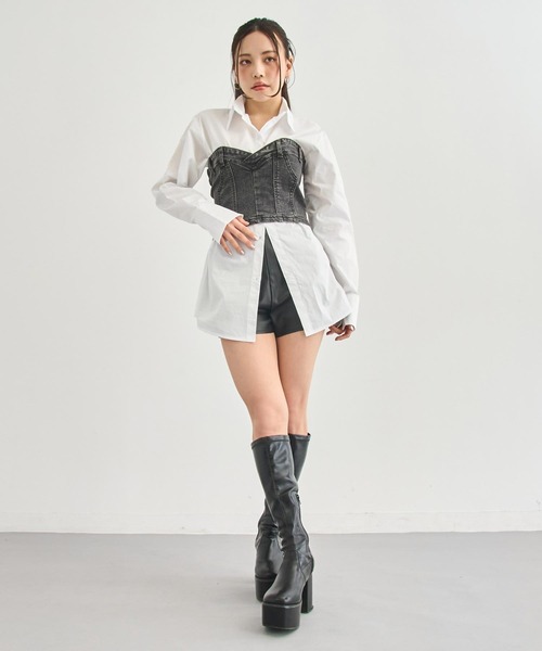 ANAP（アナップ）の「デニム ベア トップス（その他トップス・レディース・ブラック/ライトブルー/ブルー・FREE）」の20枚目の写真