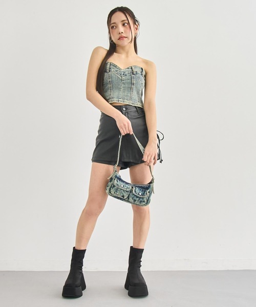 ANAP（アナップ）の「デニム ベア トップス（その他トップス・レディース・ブラック/ライトブルー/ブルー・FREE）」の8枚目の写真