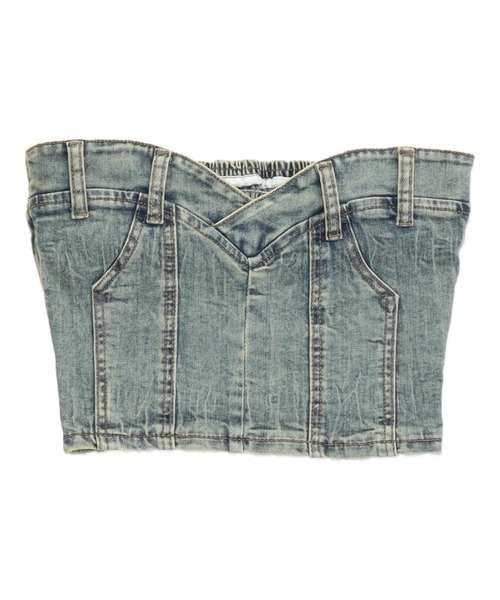 ANAP（アナップ）の「デニム ベア トップス（その他トップス・レディース・ブラック/ライトブルー/ブルー・FREE）」の12枚目の写真