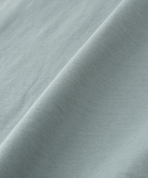 Honeys(ハニーズ)の「【UVカット】こだわり綿フレンチ袖T(Tシャツ/カットソー・レディース・ベージュ/スモーキーグリーン系/オフホワイト/ブラック/ネイビー/スミクロ/キャメル・M/LL/L/S)」の13枚目の写真
