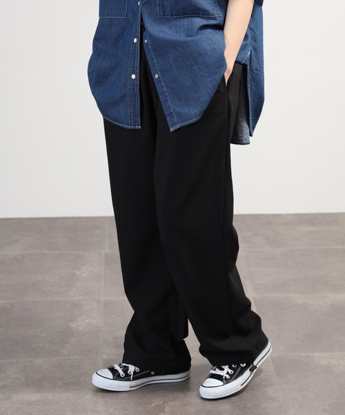 SAVAGE(サベージ)の「薄手 無地 ルーズ パンツ(チノパンツ・メンズ・ブラック/ネイビー/グレー・LL/L/M)」の6枚目の写真