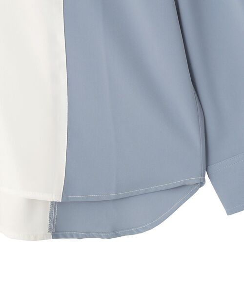 CRAFT STANDARD BOUTIQUE（クラフトスタンダードブティック）の「カラーブロックルーズシャツ（シャツ/ブラウス・メンズ・ブラック/ブルー/グレー・L/M）」の15枚目の写真