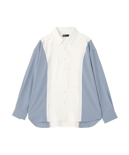 CRAFT STANDARD BOUTIQUE（クラフトスタンダードブティック）の「カラーブロックルーズシャツ（シャツ/ブラウス・メンズ・ブラック/ブルー/グレー・L/M）」の21枚目の写真