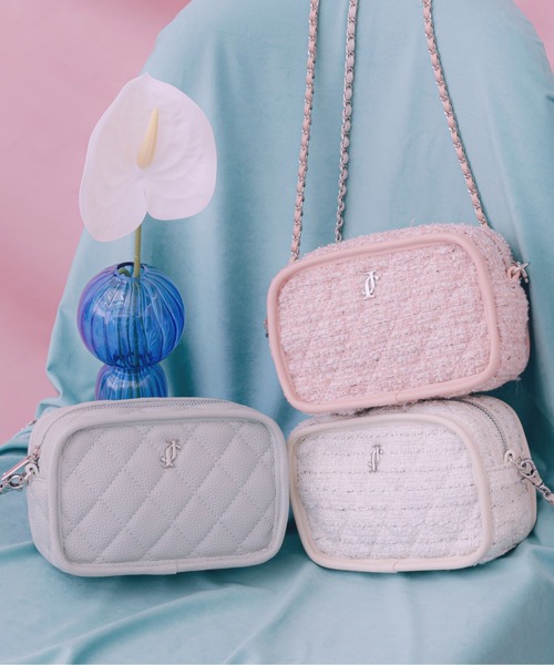 JILL by JILL STUART（ジルバイジルスチュアート）の「パイピングショルダーバッグ（ショルダーバッグ・レディース・ホワイト系その他/ピンク系その他/ブルー・FREE）」の2枚目の写真