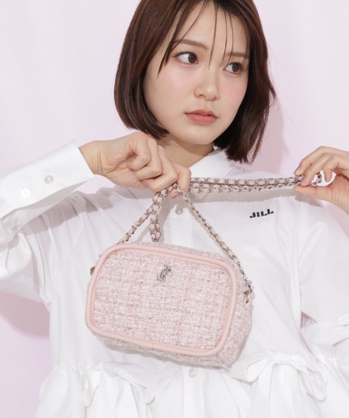 JILL by JILL STUART（ジルバイジルスチュアート）の「パイピングショルダーバッグ（ショルダーバッグ・レディース・ホワイト系その他/ピンク系その他/ブルー・FREE）」の9枚目の写真